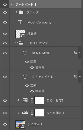 キャンプ用品レイヤー